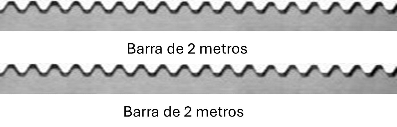 Cremallera hierro 2 metros puerta corredera automatica