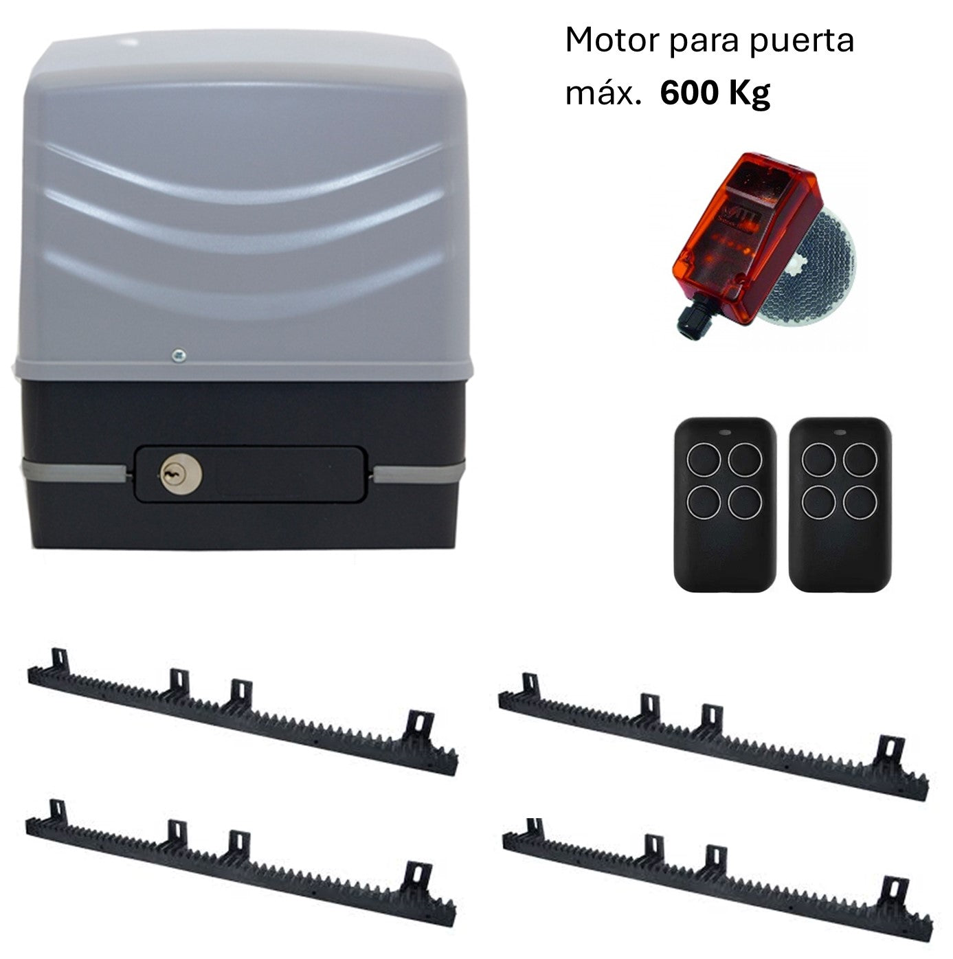 Kit para puerta corredera de 600kg.