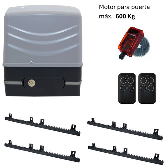 Kit para puerta corredera de 600kg.